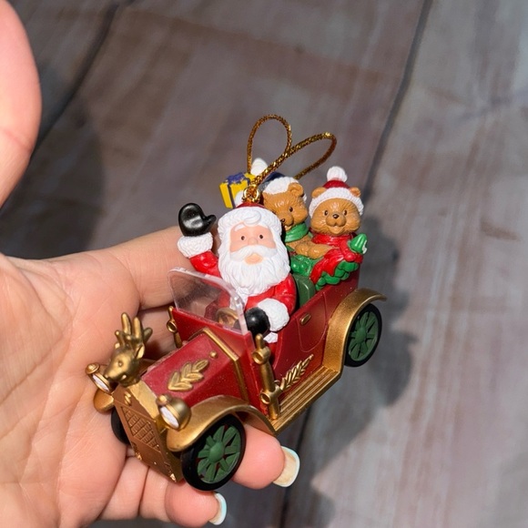 Christmas Ornament Santa Teddy Bear Car Presents Image Creations - Picture 7 of 7